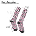 thumbnail image 4 of Vsdgher Flamingos Print Thigh High Socks Extra Long Stretchy Sock Women Over Knee High Opaque Stocking Daily Wear, 4 of 5