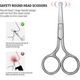 thumbnail image 2 of Nose Hair Scissors,eyebrow Scissors , Stainless Steel Small Scissors Round Tip Design, Barber Hair Cutting Scissors, Sharp Shears Beard & Mustache, S, 2 of 5
