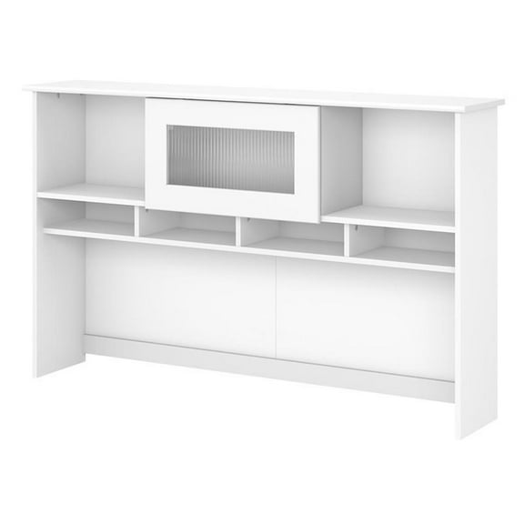 Scranton & Co Furniture Cabot 60W Hutch with Cabinet in White