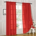 thumbnail image 2 of Window Sheer Curtains 2 Panels Voile Light Filtering Sheer Curtain Panel Drapes Treatment for Bedroom Living Room Children Room Kitchen Yard, 2 of 5