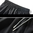 thumbnail image 4 of WTOBBY Men's Breathable Loose Casual Pants, Quick-Drying Outdoor Thin Running Shorts, 3-Inch Length for Active Lifestyles,Black M, 4 of 4