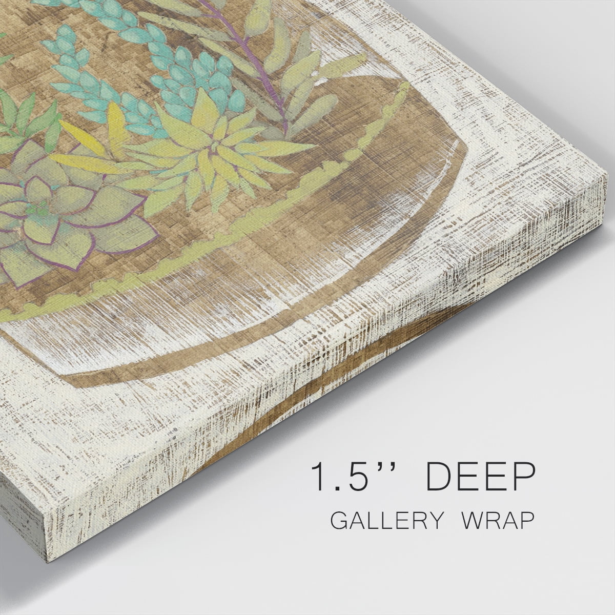 Wexford Home Glass Garden I-Premium Gallery Wrapped Canvas, 24" x 24" - Ready to Hang