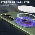 thumbnail image 2 of for Samsung Galaxy S24 Plus Hybrid Case, Compatible with MagSafe 360 Rotating Strong Magnetic Bracket Shockproof Drop Protective Ultra Slim Phone Case for Samsung Galaxy S24 Plus, Olivegreen, 2 of 6