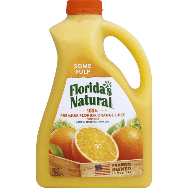 Florida's Natural Orange Juice With Some Pulp 89 oz