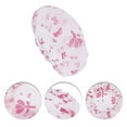 thumbnail image 3 of Unique Bargains 5 Pcs Print Single Layer Shower Cap for Bathroom Pink EVA, 3 of 6