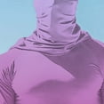 thumbnail image 4 of LNWUY Men's UPF 50+ Sun Protection Hoodie Long Sleeve Hiking Running Printing Shirts Hooded Quick Dry Lightweight Pink M, 4 of 5