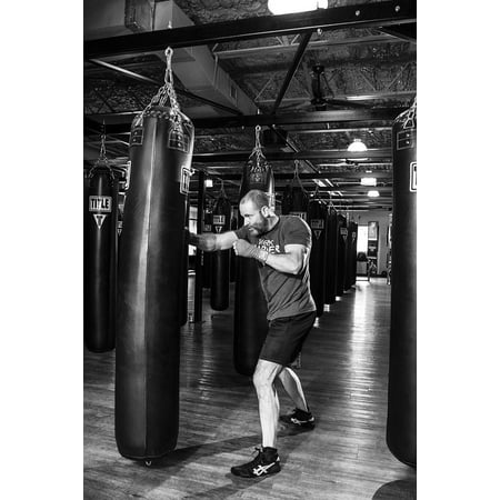 Canvas Print Sport Boxer Fighter Training Fight Fitness Boxing Stretched Canvas 10 x
