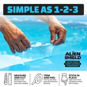 Alien Shield Transparent Sealing Tape Waterproof Repair Tape Adhesive Strips Patch Tape to Repair Tears, Cracks, and Leaks, 3 Rolls Total 15 Feet Rolls x 4” Width As Seen On TV, 3 Pack