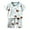 Blue, variant on XUELUO Baby Boys Casual Outfit Sets Summer Cartoon Print Crew Neck Short Sleeve Tops And Shorts Two Piece Loose Casual Holiday Wear,Beige,18-24 Months
