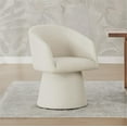 thumbnail image 2 of Swivel Dining Chair Set of 2, Modern Upholstered Dining Room Chairs Set for Kitchen Island, Fabric in Linen, 2 of 16