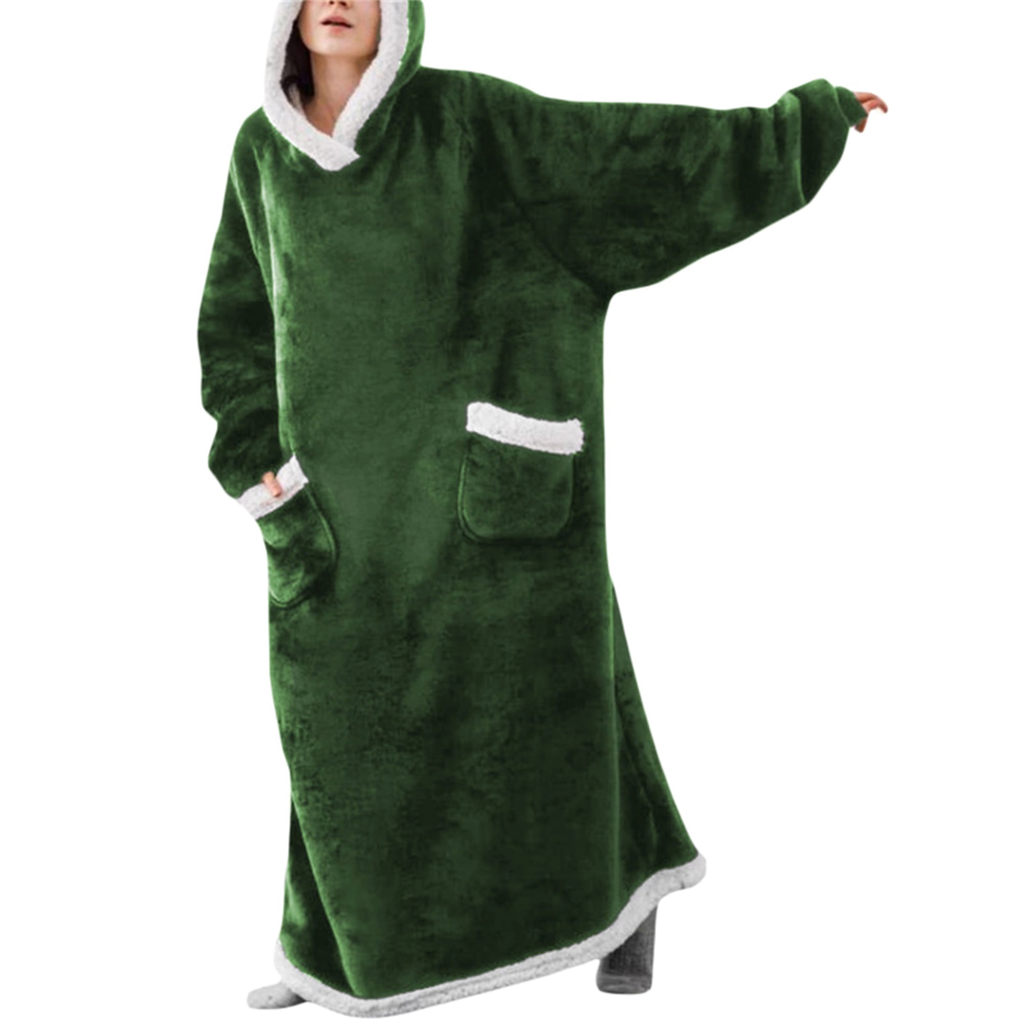 xiaxaixu Couverture Portable à Capuche, Couverture à Manches