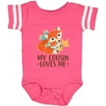 thumbnail image 3 of Inktastic My Cousin Loves Me Fox Boys or Girls Baby Bodysuit, 3 of 5