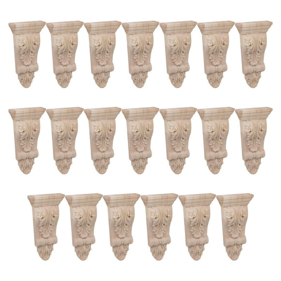 Vintage Wood Decorative Corbel Wall Mounted 3.15" x 0.98" x 6.3" F46 Pack of 20