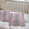 thumbnail image 7 of Waterproof Throw Pillow Covers Set of 2, 26x26 Inch Pink Ombre Decorative Pillowcases Outdoor Pillow Slip Cushion Covers Set for Couch Tent Grey Modern Art Farmhouse, 7 of 7