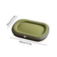 thumbnail image 3 of 17.71 x 13.77 x 1.96 inch Dog Kennel Bed with Removable Washable Cover Waterproof Non-Slip Bottom for Small and Medium Dogs Winter Warmth (Green), 3 of 7