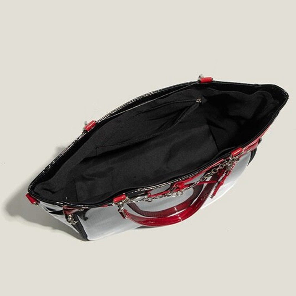 Jiibva Underarm Ita Bag Ita Satchel Crossbody Bag Streetwear Transparent Shoulder Bag Chain Handbag DIY Display Bag for Woman