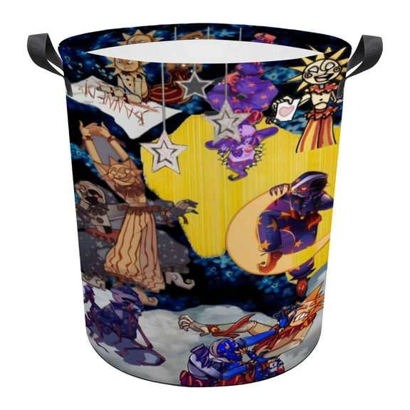 Sundrop FNAF Laundry Basket Laundry Hamper Storage Basket Organizer Hamper Storage Bins for Clothes Toys Box Nursery Hamper Gift Basket with Handles 13.4 x 16.5 inches