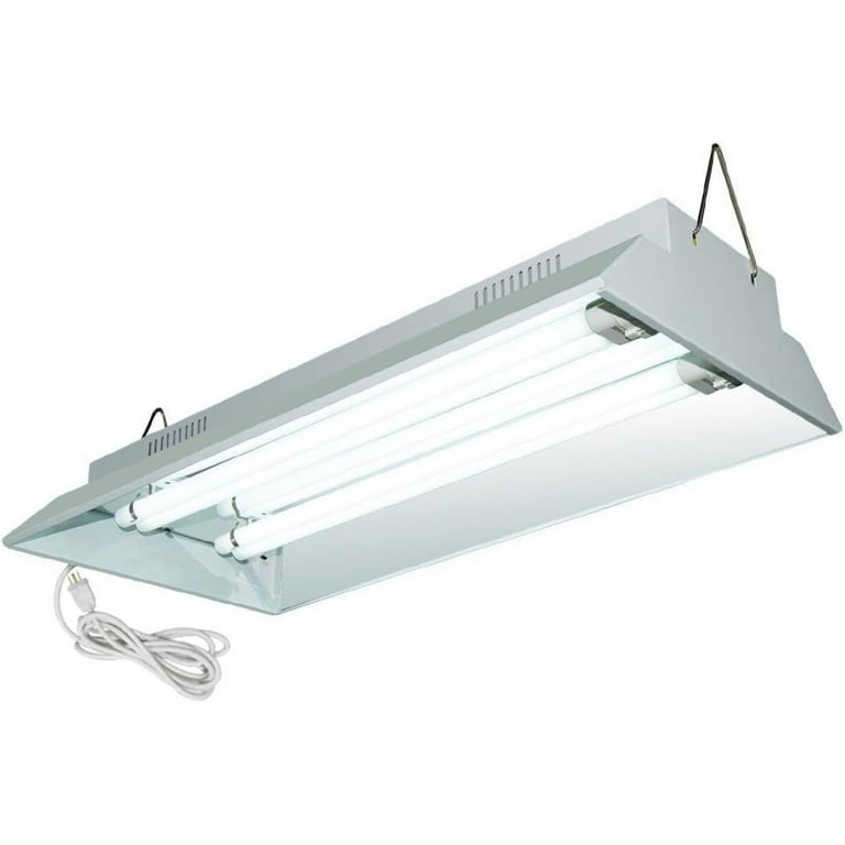 ZQRPCA 2 Foot 2 Tube High Output TEK Light Compact T5 Grow Light