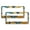Pattern-984, variant on Ginko Leaves in Gold And Turquoise with Marble License Plate Cover 2 Pcs Set Plant Leaves Personalized License Plate Frame US Vehicles Standard Quality Aluminum Metal License Plate Frame