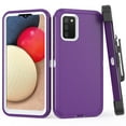 thumbnail image 2 of Xihaiying Samsung Galaxy A02S Case Heavy Duty Case Fashion Case Shockproof Military Triple Layers Protective Armor Holster Anti-Scratch Case, 2 of 7