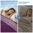 thumbnail image 2 of Dark Purple Retro Greek Key Cooling Blanket,Lightweight Summer Throw Blanket with Double Sided Cold Effect,Geometric Greece Ancient Farmhouse Picnic Blankets Bed Sheet for Hot Sleepers 50"x60", 2 of 8