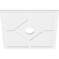 thumbnail image 4 of Ekena Millwork CMP24EY-04000 24 Po OD x 4 Po ID Carré Embry Architecture Grade PVC Contemporain Médaillon de Plafond, 4 of 4