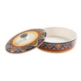 thumbnail image 5 of Bico Tunisian Ceramic 8.8 inch Tortilla Warmer, Tortilla Server with Lid, Taco Holder for Mexican Fiesta Party, Taco Tuesday, Microwave and Dishwasher Safe, 5 of 5