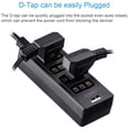 thumbnail image 3 of 2X Câble Répartiteur Dtap avec Interrupteur d'Alimentation D-Tap pour V-Mount V Lock, Batterie Dorée vers Port Femelle 3P x 4 & Port USB, 3 of 4
