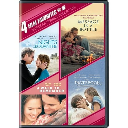 4 Film Favorites: Nicholas Sparks Romances - Nights In Rodanthe / The Notebook / Message In A Bottle / A Walk To Remember
