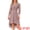 Grey Pink, variant on DARING DIVA Chiffon V-Neck Midi Cocktail Dress L Navy Blue