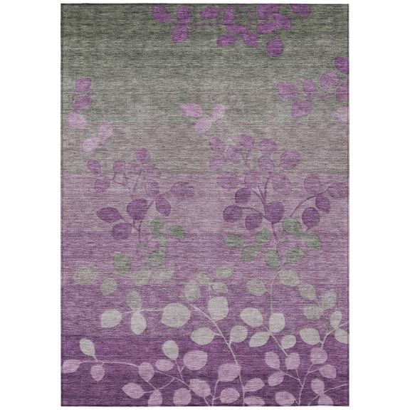 Dalyn Rugs Machine Washable Indoor/Outdoor Chantille Purple 2'6" x 3'10" Rug