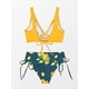 thumbnail image 5 of Mujer Bikini Fronc Et Torsad Ensemble Bikini Laage Imprim Floral Maillots De Bain 2 Pices, 5 of 5