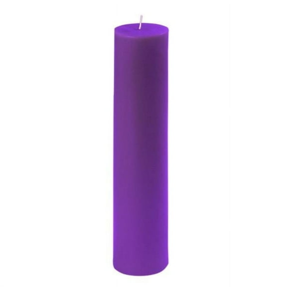 Jeco CPZ-2910-12 2 x 9 in. Pillar Candle, Purple - 12 Piece