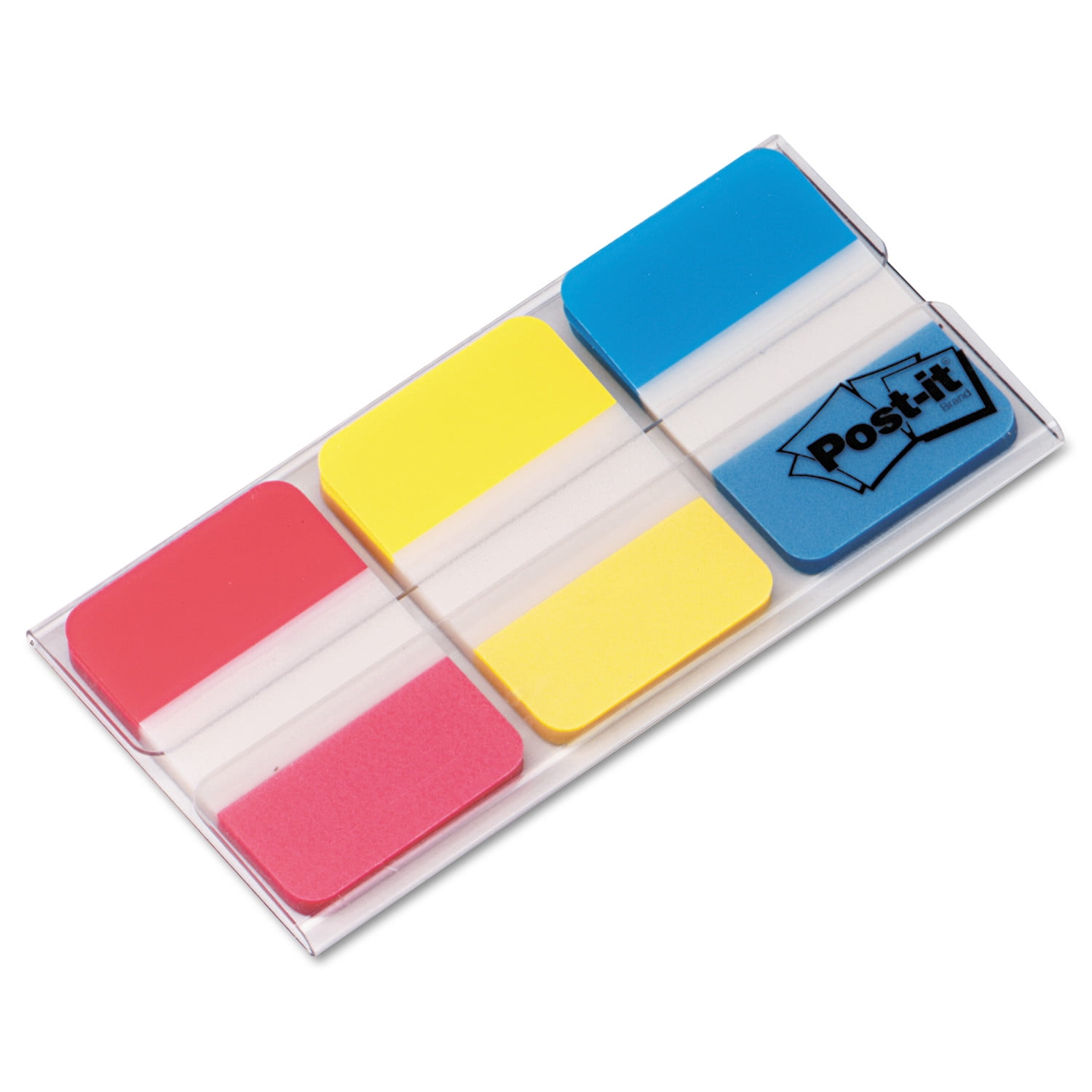 post it tabs 1 in solid red yellow blue 22 tabs color 66 color tabs