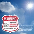 thumbnail image 5 of 24 Hour Surveillance Shield Sign Warning Protected By Bulldog Security (2 Pack) 18 inch X 18 inch Shield Shaped Heavy Duty 3.2 mil Vinyl Decals Weather Resistant, UV Protected Made in, 5 of 6