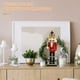 thumbnail image 2 of Adorno de cascanueces, marioneta navideña, decoración de Navidad, estatua de cascanueces de madera, 2 of 7