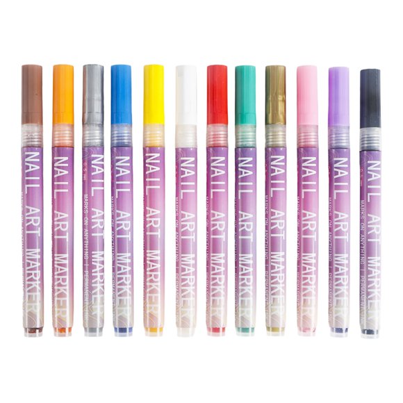 Rotulador para diseños DIY, punta fina, herramienta de dibujo de precisión, deslizamiento suave, pigmento de larga duración, fácil de usar, accesorios de manicura