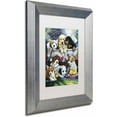 thumbnail image 2 of Trademark Fine Art 'Bath Time Pups' Canvas Art by Jenny Newland, White Matte, Silver Frame, 2 of 4