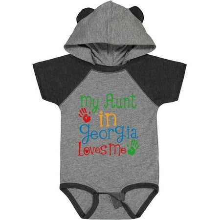 

Inktastic My Aunt in Georgia Loves Me Gift Baby Boy or Baby Girl Bodysuit