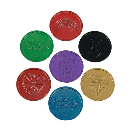 Colors Of Faith Coins (24Pcs Pbh, 6/Un) - Toys - 144 Pieces