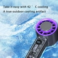 thumbnail image 6 of Air Cooling Fan Travel Fan Small Desk Fan 3000mAh Handheld Fan Travel Fan Quiet Fan with Adjustable Speed ABS Texture, 6 of 10
