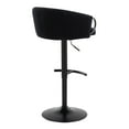thumbnail image 6 of Claire Adjustable Bar Stool, Black Bar Stools, Bar Chairs, Swivel Bar Stools, Bar Stools Set of 2, Bar Height Stools Black, Gold Bar Stools (Black Metal, Black Velvet), 6 of 6