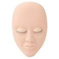 thumbnail image 1 of Cabeza De Maniquí Para Pestañas, Práctica De Extensión De Pestañas, Cabeza De Muñeca Con 3 Pares De Pestañas Reemplazables De Una Sola Capa, 1 of 7