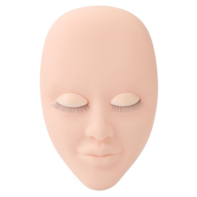 Cabeza De Maniquí Para Pestañas, Práctica De Extensión De Pestañas, Cabeza De Muñeca Con 3 Pares De Pestañas Reemplazables De Una Sola Capa