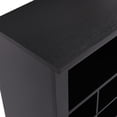 thumbnail image 5 of Modern Shoe Cabinet with Curved Base, 5 Tier Wood Freestanding Shoe Rack 24 Shoe Cubby Console Shoe Organizer, 5 of 8