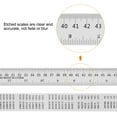 thumbnail image 4 of Steel Ruler 60cm 24 Inch Aluminum with Conversion Table, 2 Pieces, 4 of 6