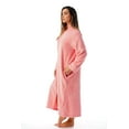 thumbnail image 2 of Just Love Plush Zipper Lounger Robe (Coral, Small), 2 of 3