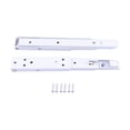thumbnail image 1 of Eigraketly Soporte de estante plegable de tres pliegues, 2 uds., montaje en pared, soporte cargado por resorte, bisagra plegable de alta resistencia Herramientas y ferretería blanco 8 pulgadas Eigraketly WJ3901-01B, 1 of 6