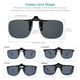 thumbnail image 3 of Gafas de sol plegables con clip WANGLY, polarizadas, unisex, con lente gris, 3 of 6