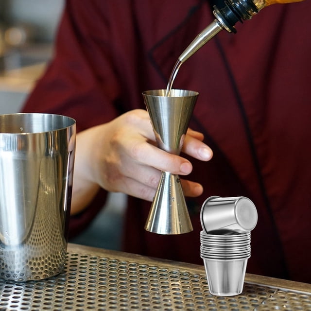 OULII 12 Pcs Gobelets en Acier Inoxydable Incassables pour Dîner en Famille Décontracté